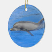 ボトレスドルフィン泳ぎ セラミックオーナメント (左)