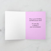 ボドギー誕生日ブーツカード カード (内部)