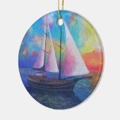 ボドラムターコイズコーストゲレットクルーズ セラミックオーナメント (左)