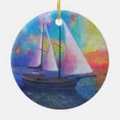 ボドラムターコイズコーストゲレットクルーズ セラミックオーナメント (裏面)