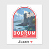 ボドルムキャッスルターキートラベルアートヴィンテージ シール (シート)