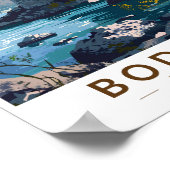 ボドルムキャッスルターキートラベルアートヴィンテージ ポスター (角)