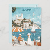 ボドルムキャッスルトゥルキエ ポストカード (正面/裏面)