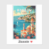 ボドルムターキートラベルアートヴィンテージ シール (シート)