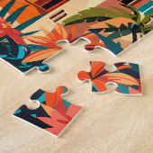 ボドルムターキートラベルアートヴィンテージ ジグソーパズル (側面)