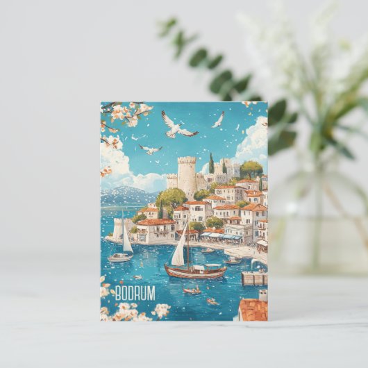 ボドルムトゥルキエへの旅行 ポストカード (スタンド正面)