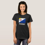 ボナイリア国旗のボネール Tシャツ (正面フル)