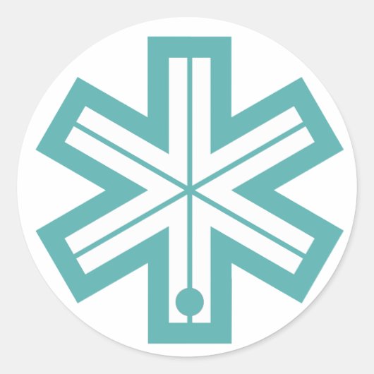 ボナスキーロゴ ラウンドシール (正面)