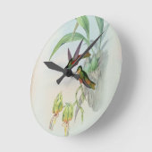 ボナパルトのスターフロントハミングバード ラウンド壁時計 (傾斜)