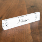 ボナフィドブラックスペードズタトゥースタイルサンダー_コーブ デスクネームプレート (側面)