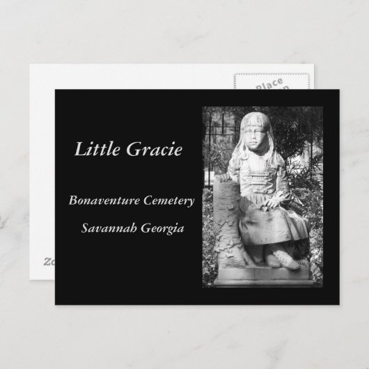 ボナヴェンチュア墓地の小さなグレイシー ポストカード (正面/裏面)