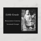 ボナヴェンチュア墓地の小さなグレイシー ポストカード (正面)