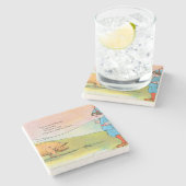 ボナーに行くと豚に会った – 子供部屋韻 ストーンコースター (横)