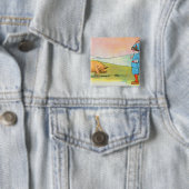 ボナーに行くと豚に会った – 子供部屋韻 缶バッジ (インサイチュ)