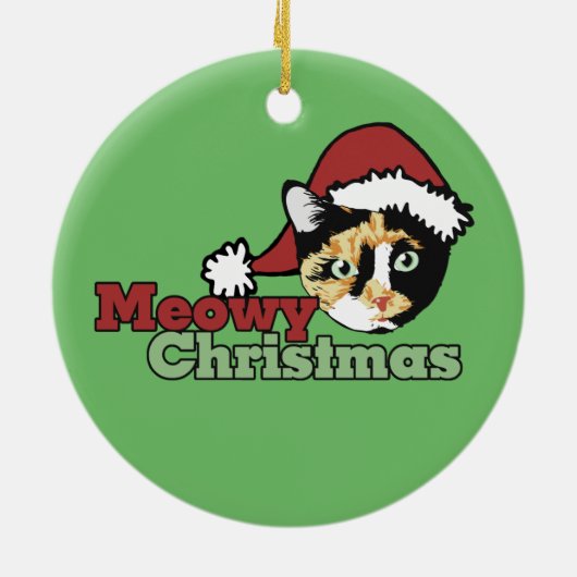 ボニタメリークリスマスニャーキャット セラミックオーナメント (裏面)