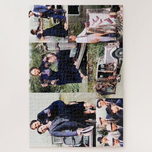 ボニーとクライドの物語コラージカラーレドゥックス ジグソーパズル (縦)