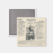 ボニーとクライドのfbiのポスター磁石 マグネット (正面/裏面)