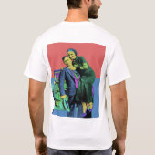 ボニーとクライドポップ・アートのアート Tシャツ (裏面)