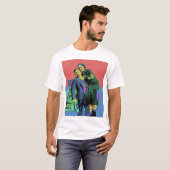 ボニーとクライドポップ・アートのアート Tシャツ (正面フル)