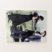 ボニーとクライド1934のまわりに色レドゥックス ジグソーパズル (横)