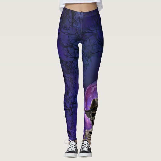 ボニージェームズダンスバイムーンライトバイスケルトン レギンス (正面)