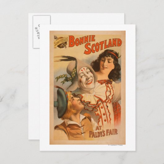 ボニースコットランドアットザフェアピエロ劇場 ポストカード (正面/裏面)
