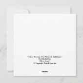 ボニースコットランドエディンバラメドウズ素晴らしアート シーズンカード (裏面)