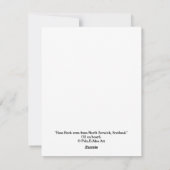 ボニースコットランドノースバーウィックバスロック素晴らしアート シーズンカード (裏面)