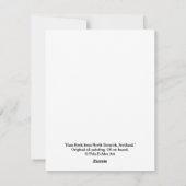 ボニースコットランド美しいバスロック素晴らしアートシーン シーズンカード (裏面)