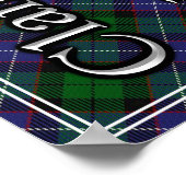 ボニースコットランドIアドレザクランガルブレイスタータンチェック ポスター (角)