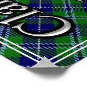 ボニースコットランドIアドレザクランダグラスタータンチェック ポスター (角)