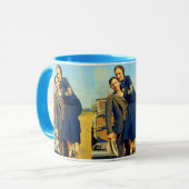 ボニーパーカークライド1933フェイク絵を描年代 マグカップ (正面左)