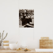 ボニーパーカー喫煙Aシガー1933白黒 ポスター (キッチン)