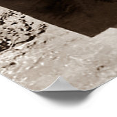 ボニーパーカー喫煙Aシガー1933白黒 ポスター (角)