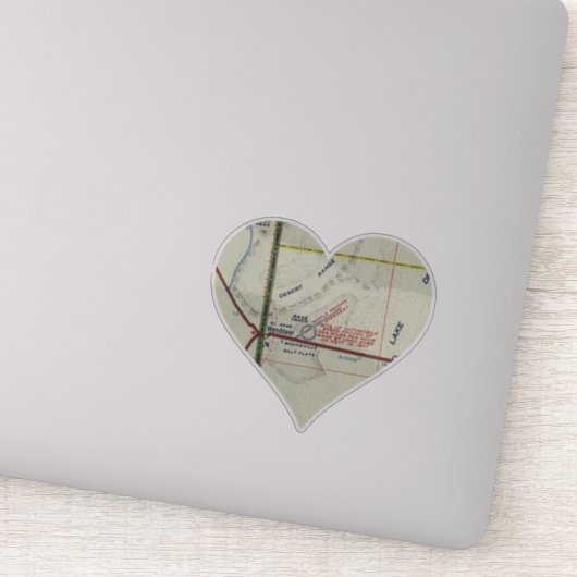 ボニービルソルトフラッツの地図 シール (詳細)