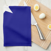 ボニーブルー国旗のホワイトスター キッチンタオル (四つ折り)