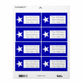 ボニーブルー国旗 ラベル (フルシート)