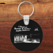 ボニー&クライドのジョプリン・ハイドアウトで寝た キーホルダー (正面)
