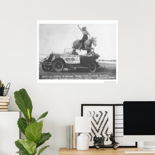 ボニー・グレイは馬を跳び上げた。 ポスター (ホームオフィス)