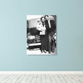 ボニー・パーカーとクライド・バロー1933 キャンバスプリント (インサイチュ (ウッドフロア))
