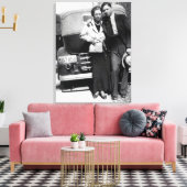 ボニー・パーカーとクライド・バロー1933 キャンバスプリント (インサイチュ (リビング))