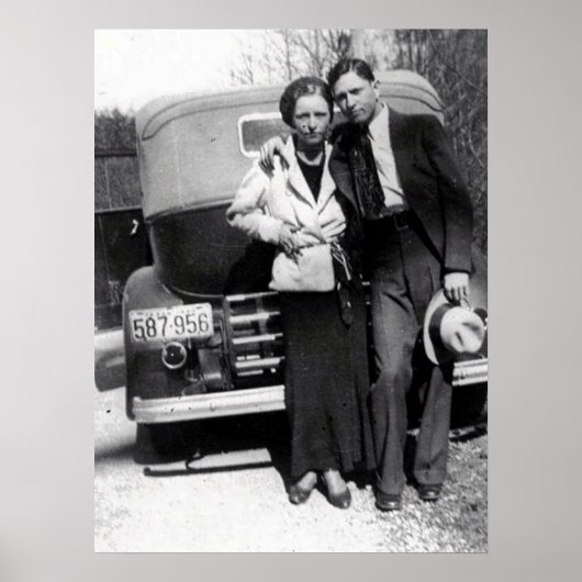 ボニー・パーカーとクライド・バロー1933 ポスター (正面)