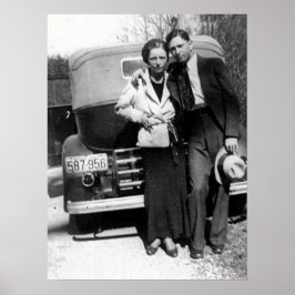 ボニー・パーカーとクライド・バロー 1933 ポスター