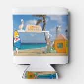 ボネアでの海のフォトスポットようこそ。JPG 缶クーラー (裏面)