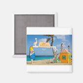 ボネアの海の歓迎フォトスポット.JPG マグネット (正面/裏面)