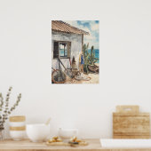 ボネアの漁小屋 ポスター (キッチン)