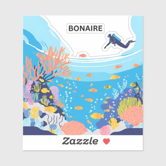 ボネアの自然の不思議の国 シール (シート)