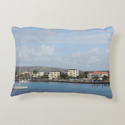 ボネアクラレンディークハーバーセーリングボート アクセントクッション (裏面)