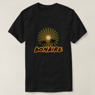 ボネアココナッツの木のシルエット Tシャツ