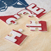 ボネアスクーバダイバーブルーレトロ ジグソーパズル (側面)